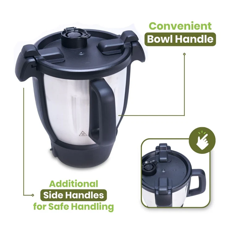 Thermocook Pro M 3.0 bowl with built-in handles